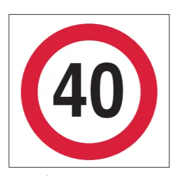 440Mm X 440Mm - 40 - Sticker - Class 2 Material - Sticker 1