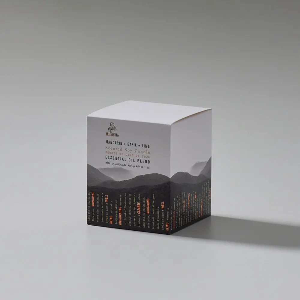400Gm Candle - Equilibrium Mandarin, Basil + Lime 1