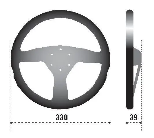Sparco Steering Wheel 383 Suede Black 1