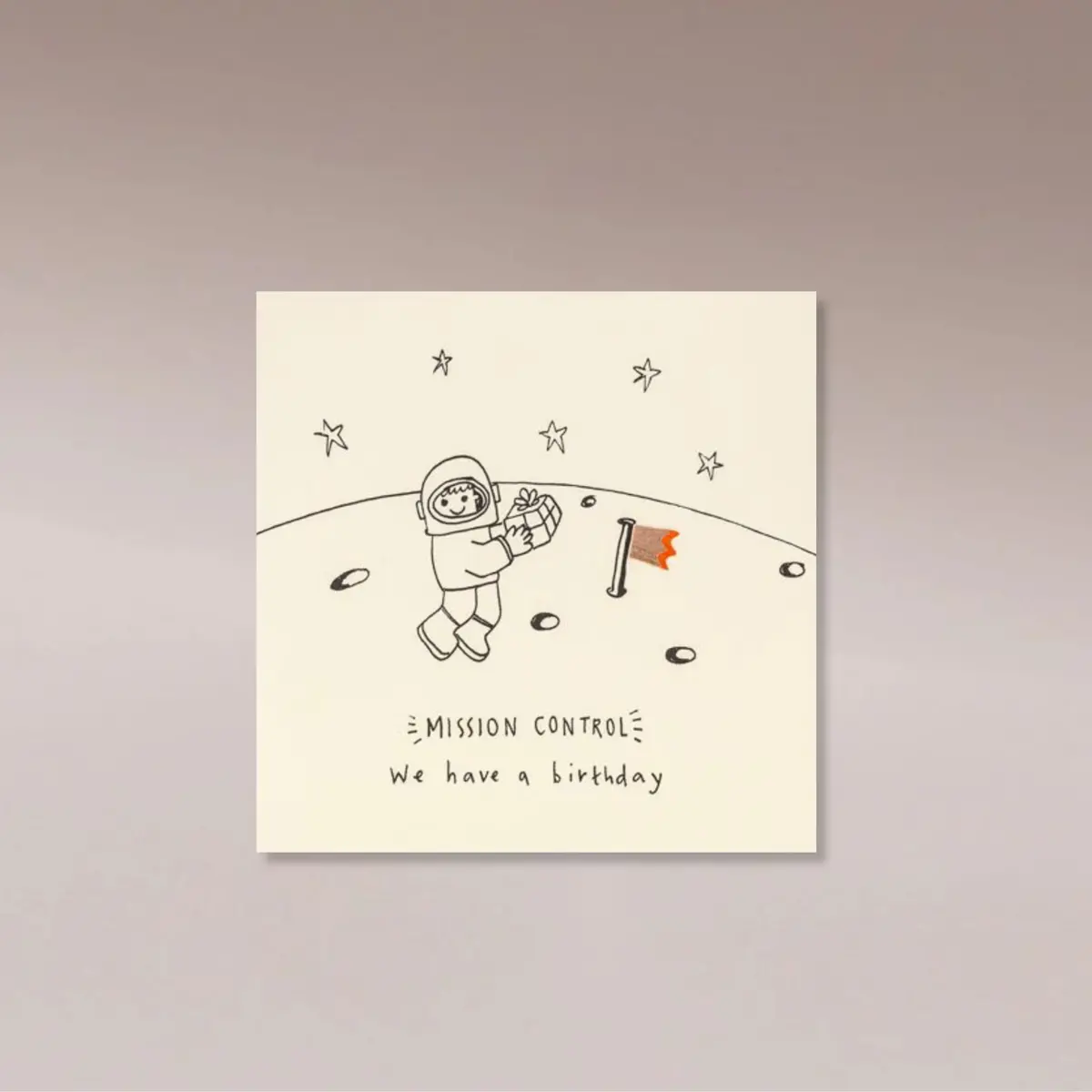 Ruth Jackson Card Pencil Shavings - Mission Control Birthday 1