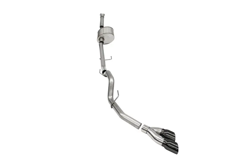 Corsa 2021-2025 Ford F-150 Supercab/6.5In Bed 5.0L V8 Xtreme Cat-Back Single Side Exit-Black Pvd 1