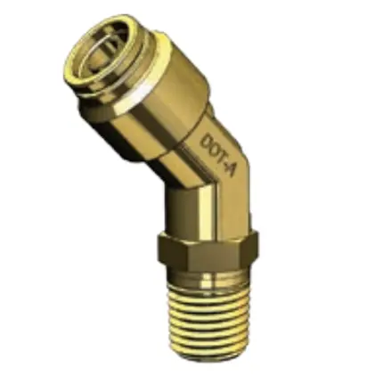 Dot Push Fitting- 45 Degree Swivel Male Elbow - Imperial Tube To Nptf Male Pipe Thread Bp Dq54dots 1