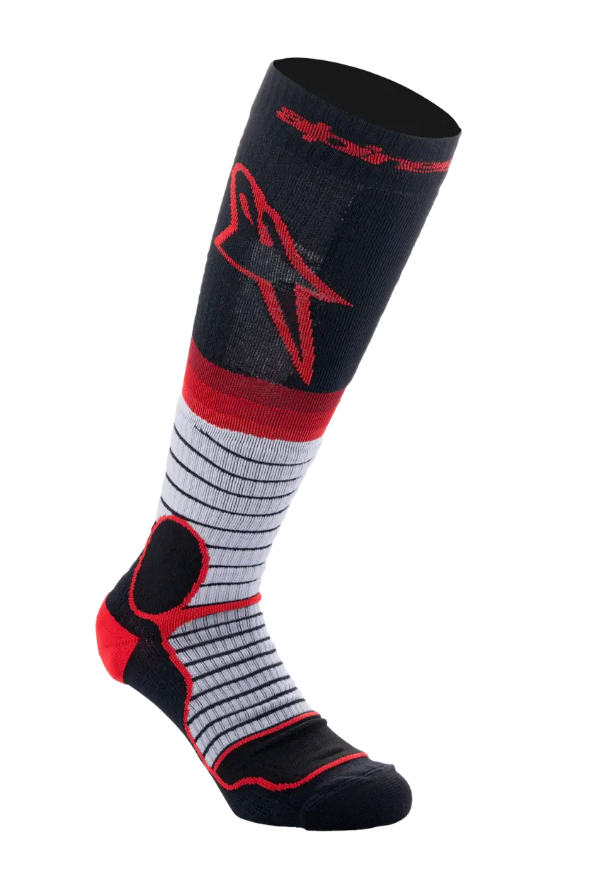Alpinestars Mx Pro Sock V2 - Black Gray Red 1