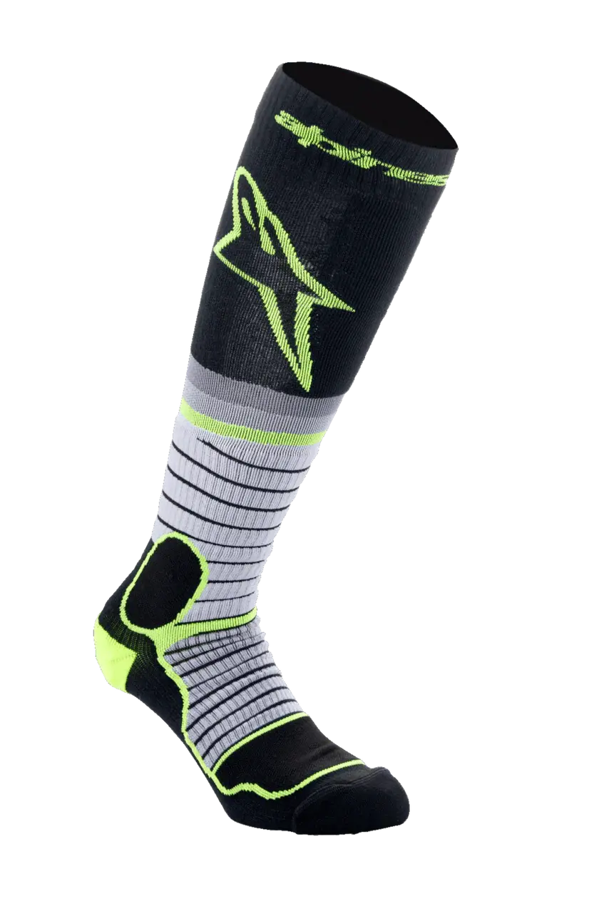 Alpinestars Mx Pro Sock V2 -Black Gray Yellow Fluo 1