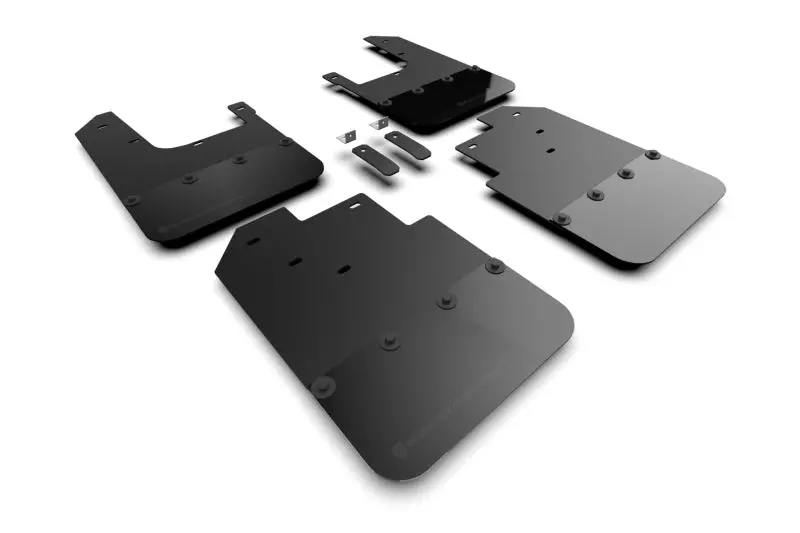 Rally Armor 16-23 Toyota Tacoma Gen 3 Black Mud Flap W/Metallic Black Logo 1