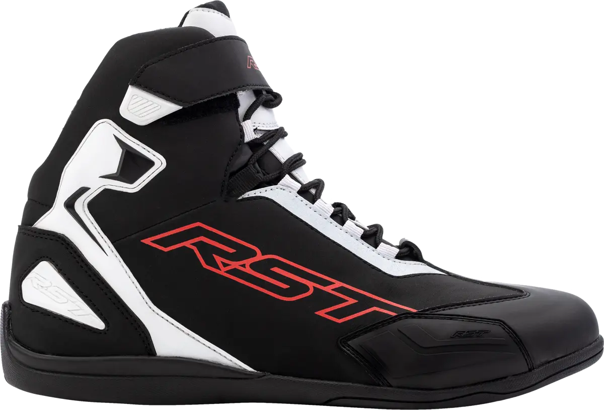 Rst Sabre Moto Shoe Ce Boot Black / White / Red  Sz 9 103053Red-42 1