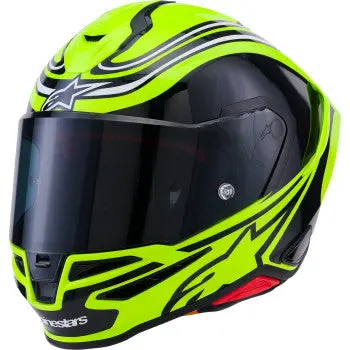 Alpinestars Helmet S-R7 Zeal Yl Fl/Bk/Wh Gloss Ece06/Dot M 8202826-5021-M 1