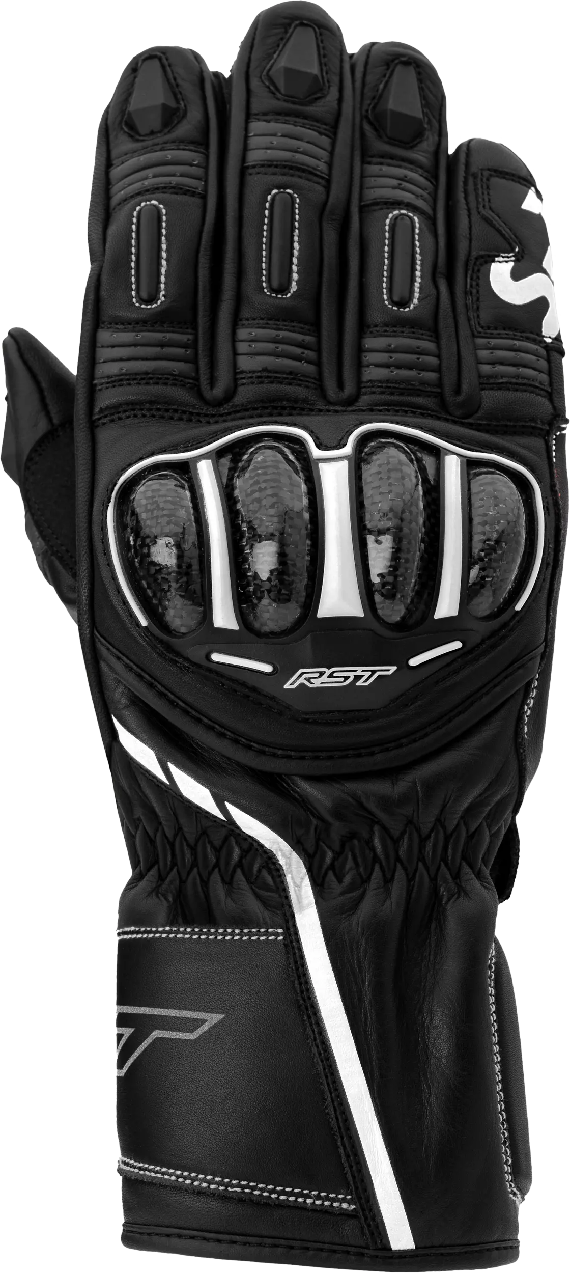 Rst Ladies S1 Ce Glove Black/White  Sm 103060Whi-06 1