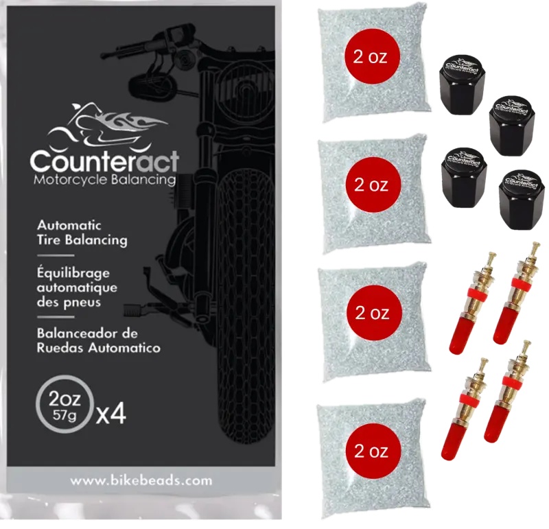 Counteract Motorcycle Balancing Bead Shop Pack (4) 2Oz Bags 1