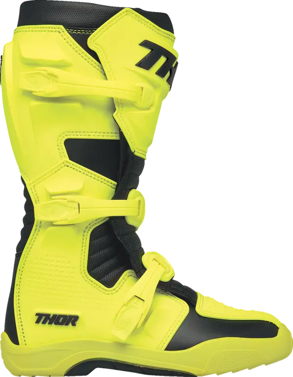 Thor Blitz Xr Kids Youth Motocross Boots Fluo Acid Black 2