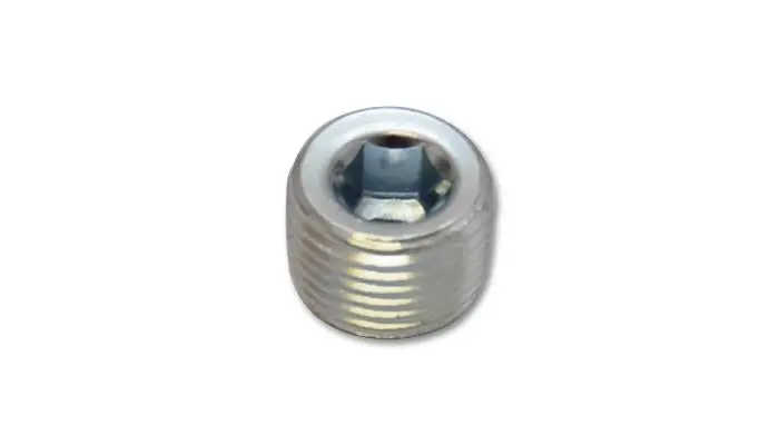 Vibrant 1/8In Npt Male Plug For Egt Weld Bung - Zinc Plated Mild Steel 1