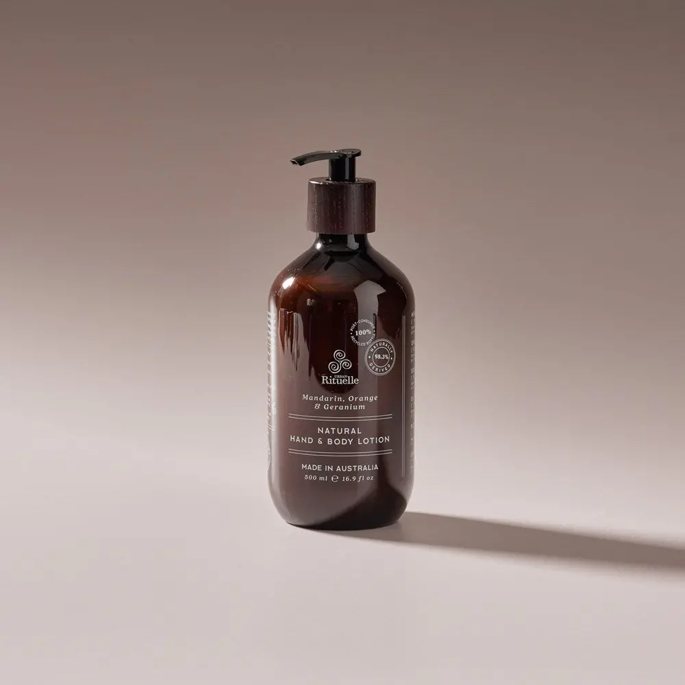 500Ml Hand & Body Lotion - Natural Remedy Mandarin, Orange & Geranium 1