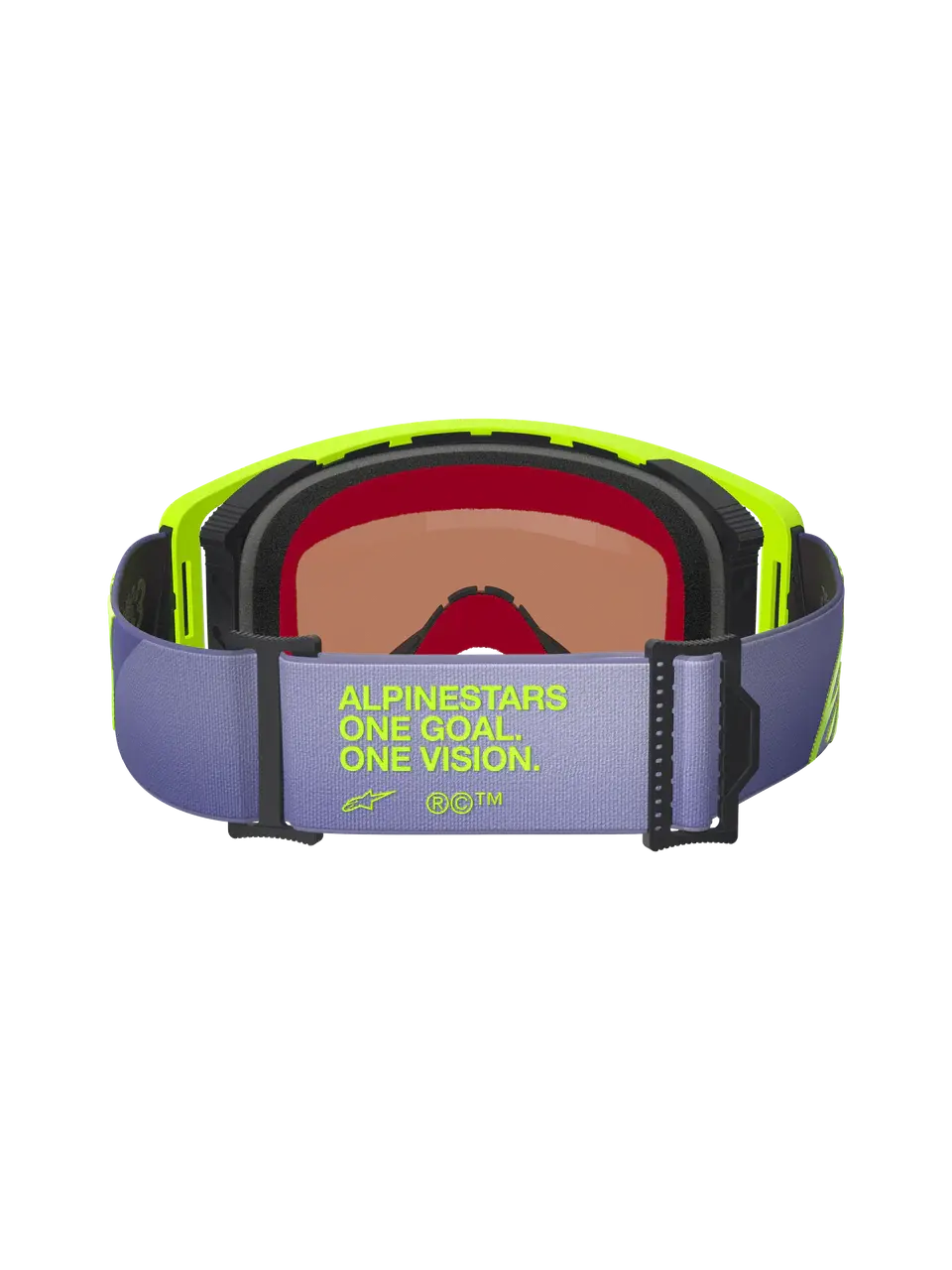 2026 Alpinestars Supertech Goggles Vision Corp - Purple Yellow Fl Mirror Silver 2