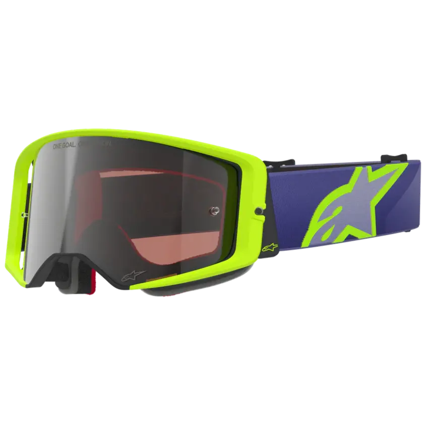 2026 Alpinestars Supertech Goggles Vision Corp  - Purple Yellow Fl Mirror Silver 1