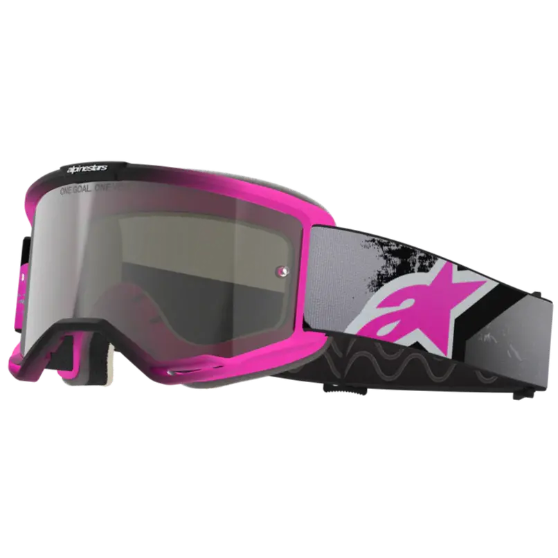 2026 Alpinestars Goggles Vision 5 Lahnd - Iron Pink Fluo Mirror Silver 1
