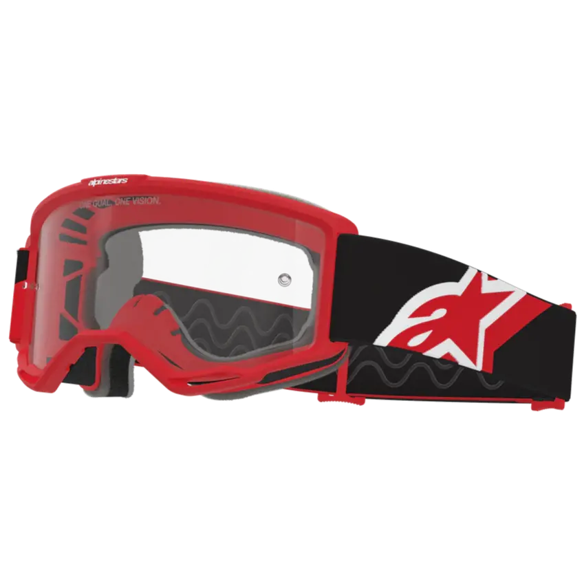 2026 Alpinestars Goggles Vision Otg - Red Black White Clear 1