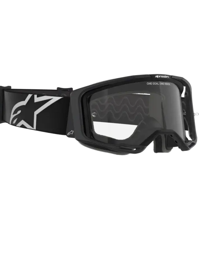 Alpinestars Vision 8 Goggles Black - Clear Lens 1