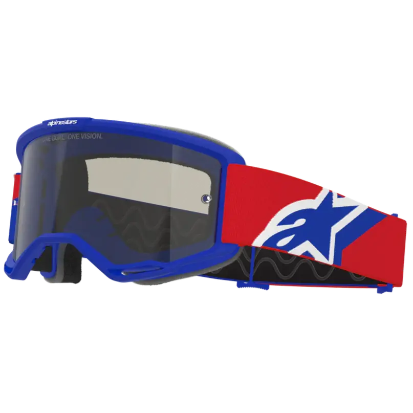 2026 Alpinestars Sand Goggles Vision  - Blue Red White Dark Smoke 1