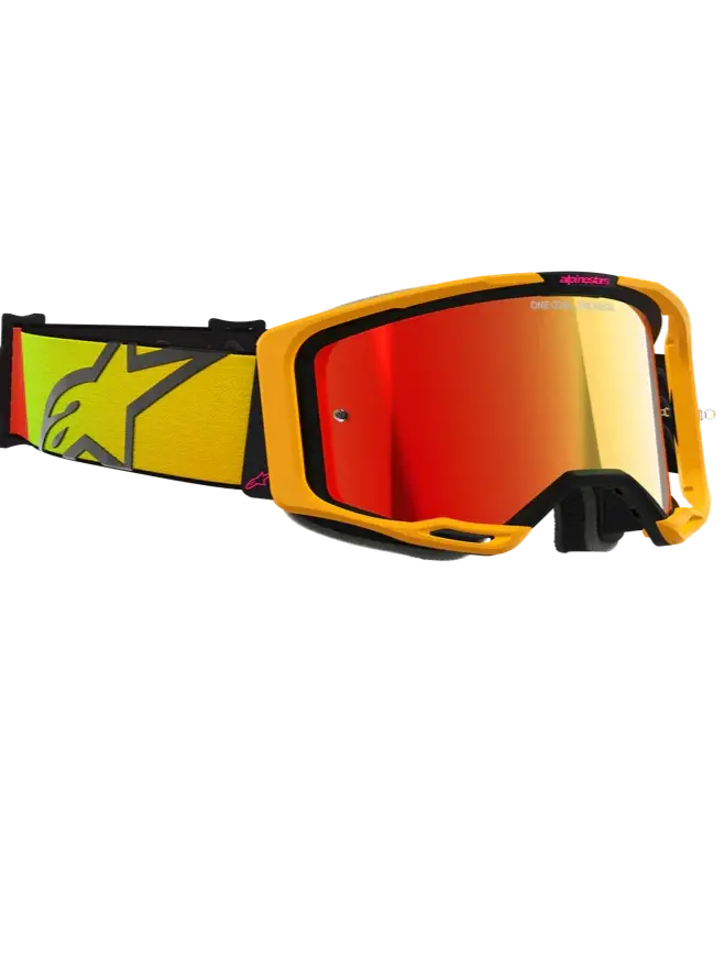 Alpinestars Vision 8 Goggles Yellow Pink 1