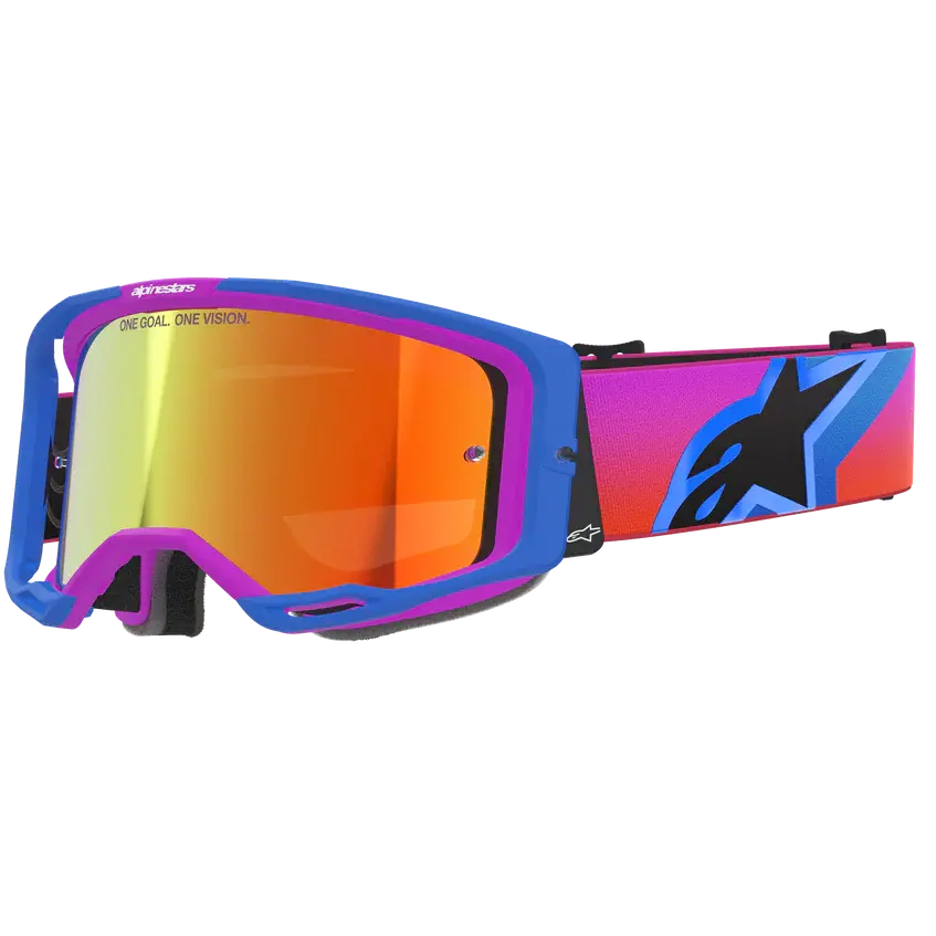 2026 Alpinestars Goggles Vision 8 Corp - Ucla Blue Purple Orng Mirror Red 1