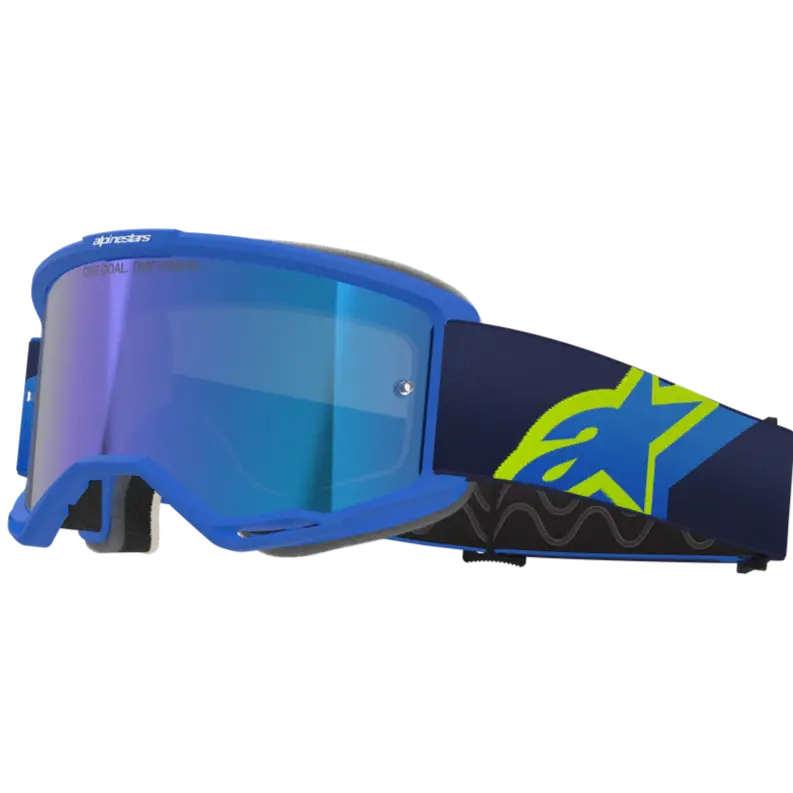 2026 Alpinestars Goggles Vision 5 Corp - Blue Yellow Fluo Mirror Blue 1