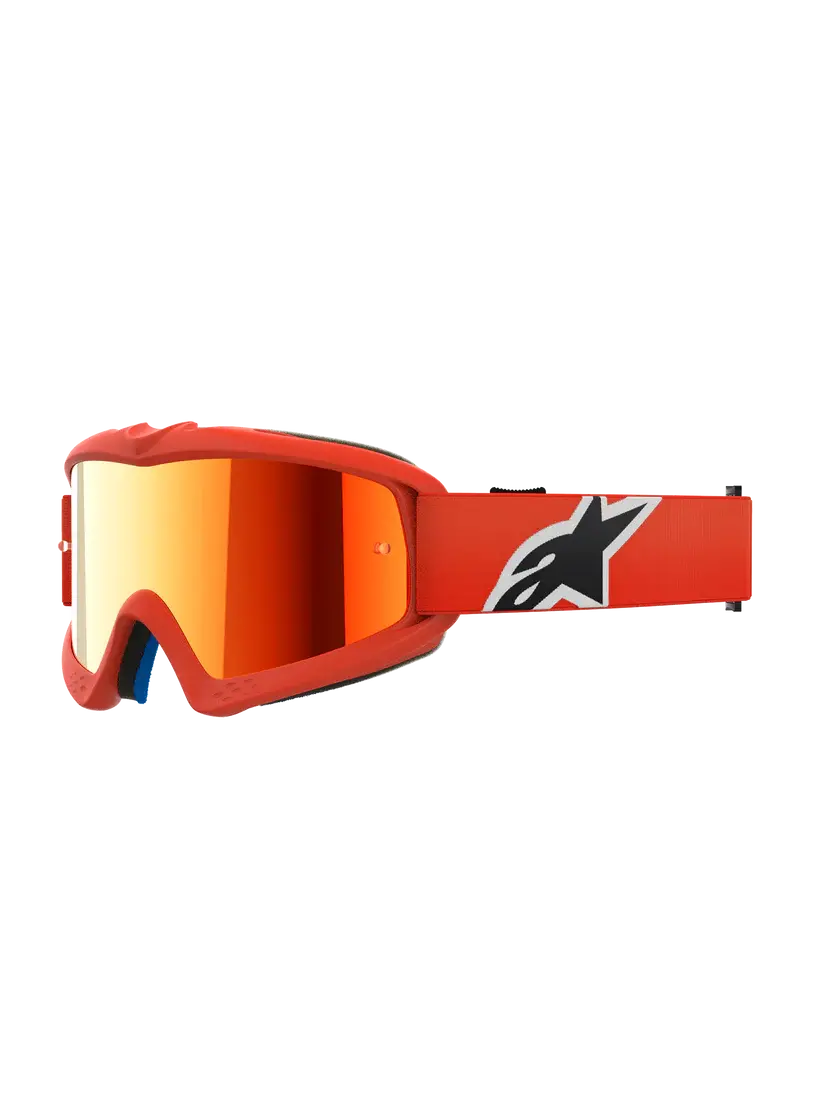 Alpinestars Vision Youth Corps Goggles Red - Red Mirror Lens 1