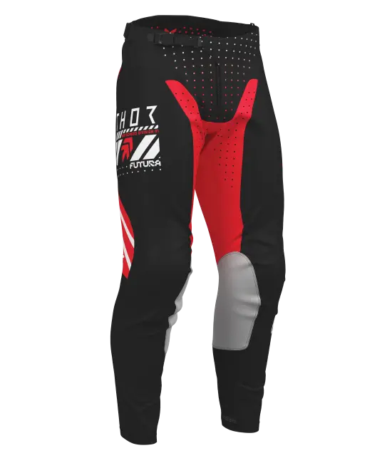 2026 Thor Launchmode Futura Youth Pant Black Red 1
