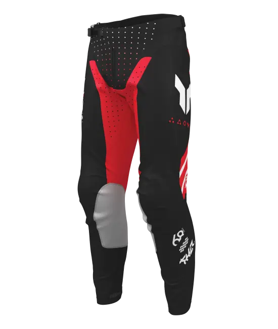 2026 Thor Launchmode Futura Youth Pant Black Red 4