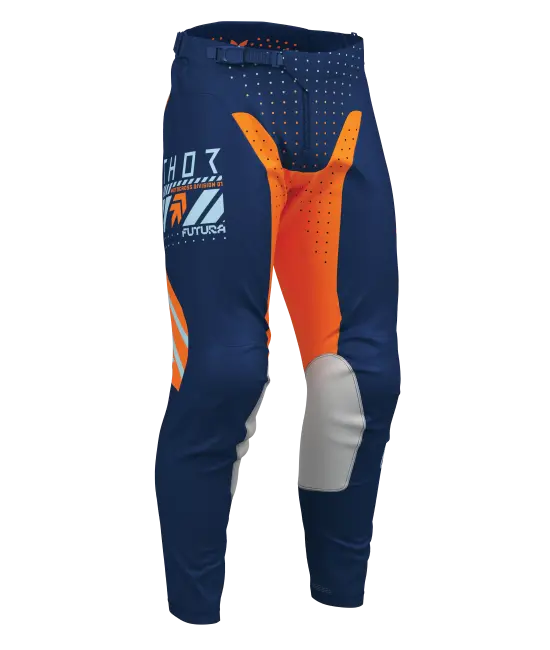 2026 Thor Launchmode Futura Youth Pant Navy Orange 1