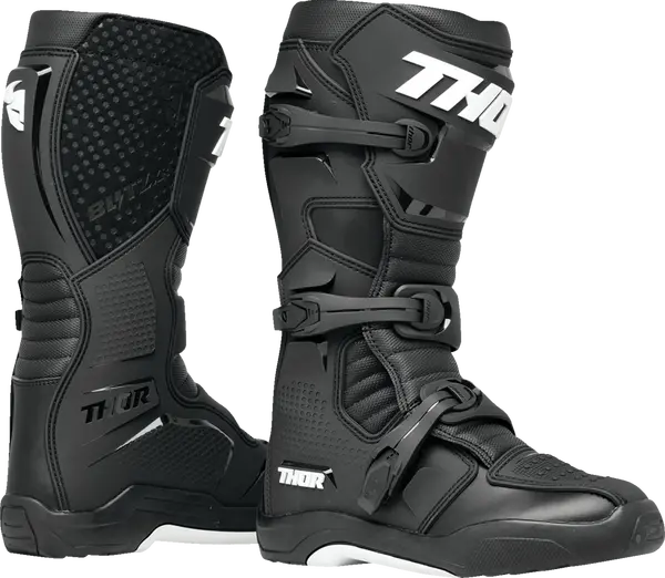 Thor Blitz Xr Black Motocross Boots 1