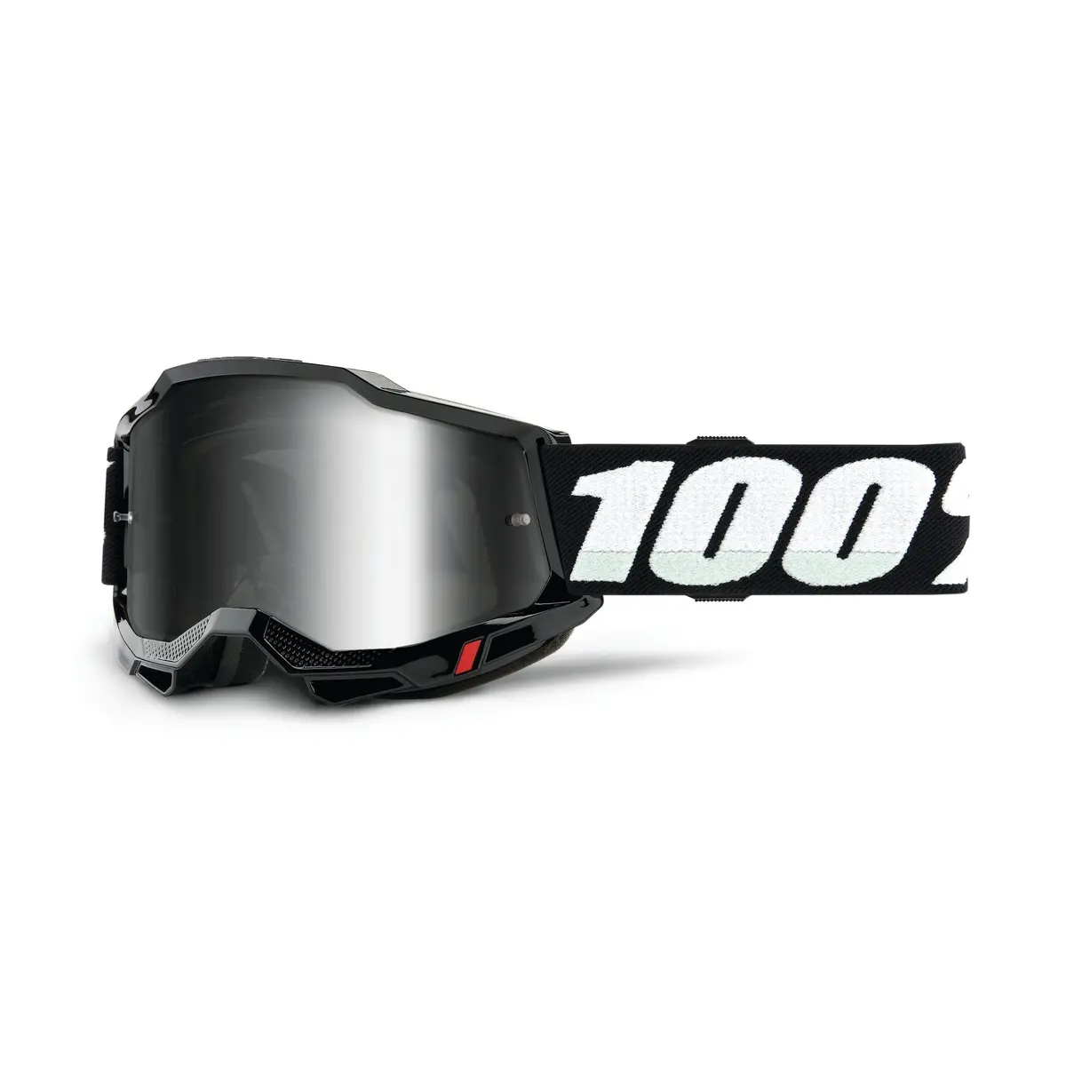 100% Accuri 2 Junior Goggle Black - Mirror Silver Lens 1