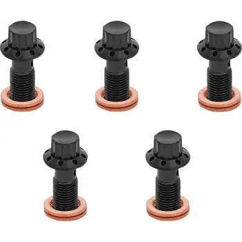 Arlen Ness Bolt Banjo 5-Pk 12 Point 3/8-24 Black  300-855 1