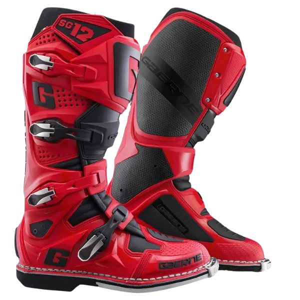 Gaerne Sg12 Motocross Boots - Red Black 1