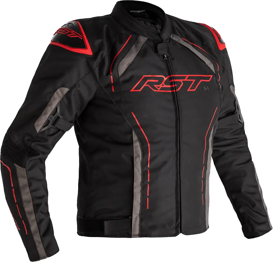 Rst S1 Ce Jacket Black/Grey/Red Textile Sm 102559Gry-40 1