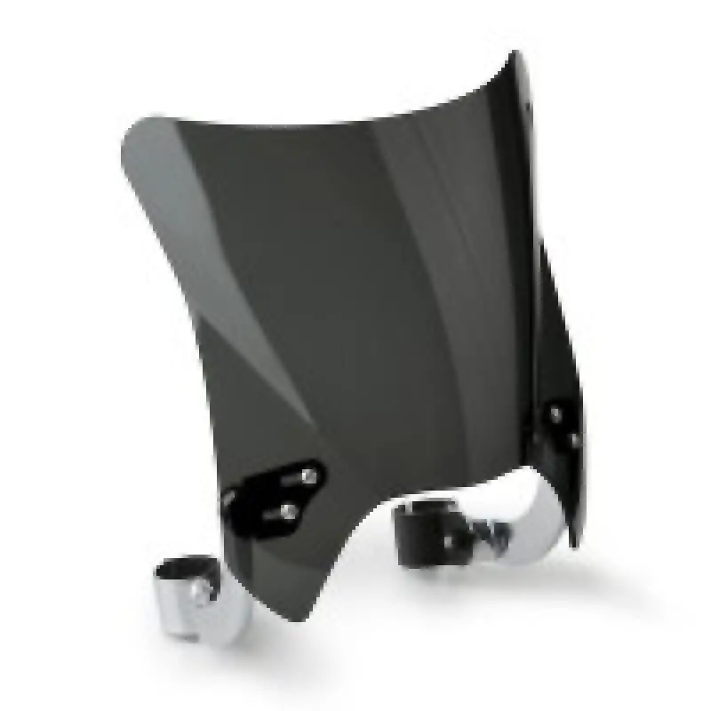 National Cycle Fits 44-51 Mm. O.D. Mohawk Black Hardware/Straight Bracket/Windshield-Dark Tint 1