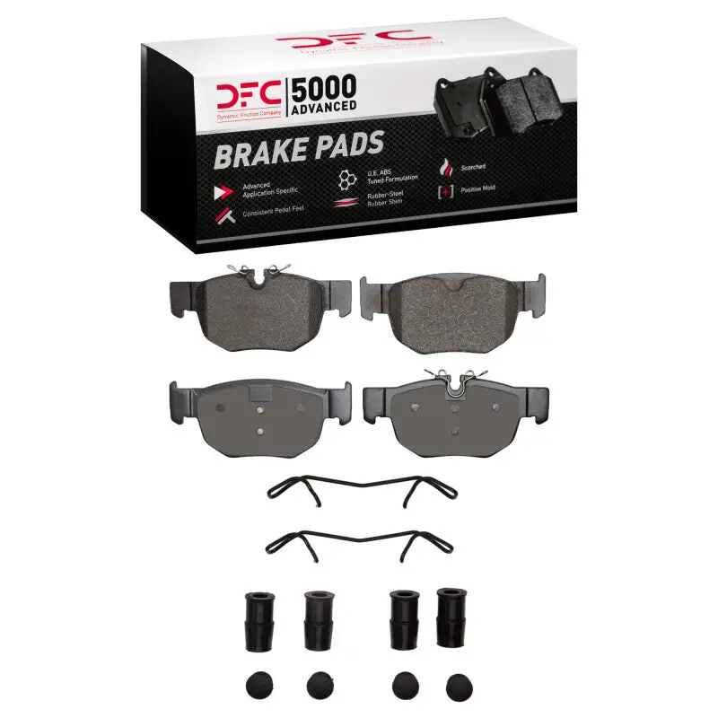 Dfc 19-26 Jaguar F-Pace Rear 5000 Advanced Low Metallic Brake Pads And Hardware Kit 1