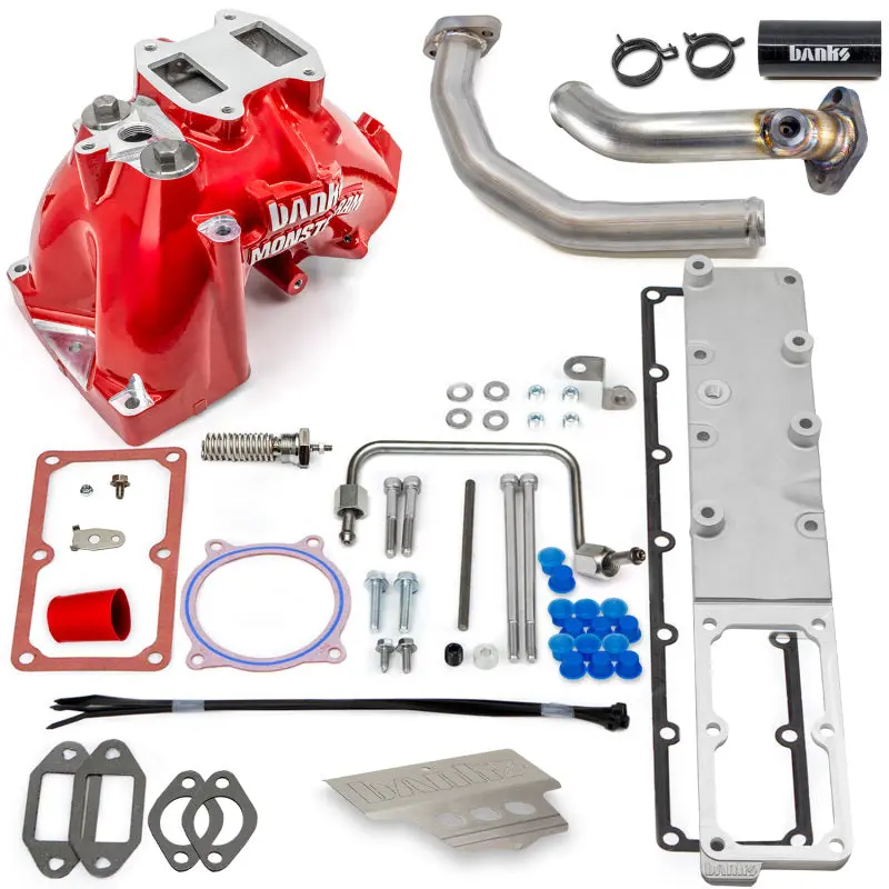 Banks Power 19-24 Ram 3500/4500/5500 6.7L Diesel Monster-Ram Intake System W/Fuel Line - Red 2