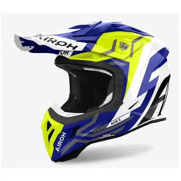 Airoh Aviator Ace 2 Ground Yellow Gloss Helmet 1