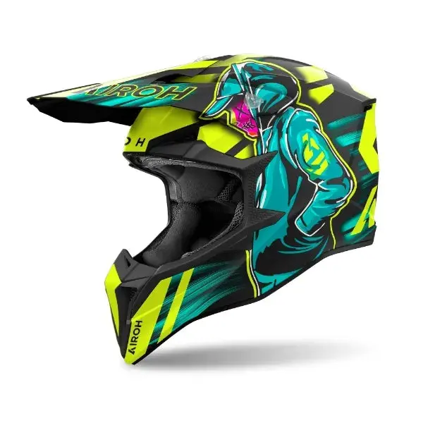 Airoh Wraap Cyber Yellow Matt Helmet 1