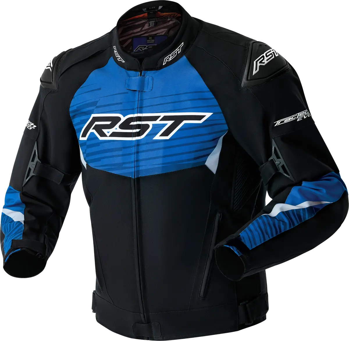 Rst Tractech Evo D3o Jacket Black/Blue Textile 2X 103640Blu-48 1