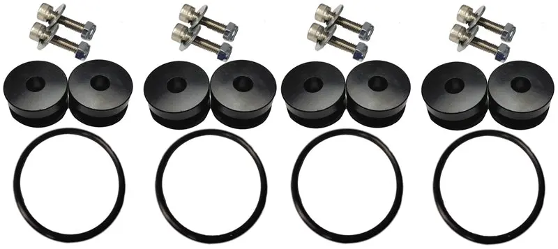 Torque Solution Billet Bumper Quick Release Kit Combo (Black): Universal 1