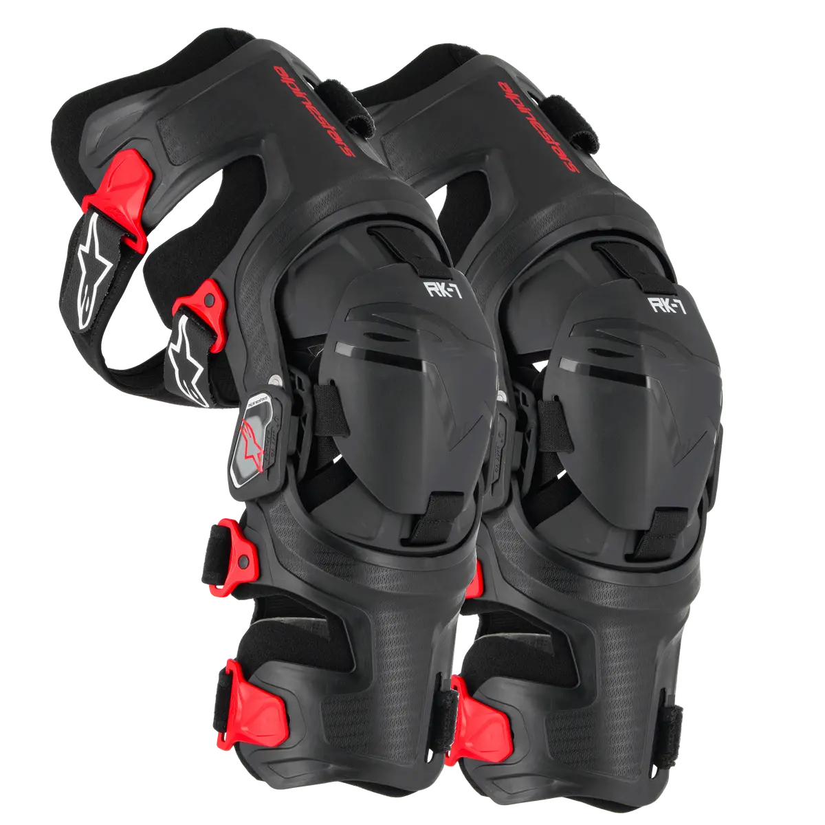 Alpinestars Rk7 Plasma Knee Braces Black Red 1