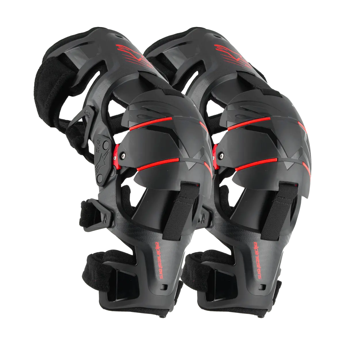 Alpinestars Rk1 Plasma Knee Braces Black Red 1