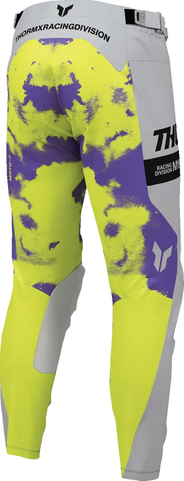 2026 Thor Pant Launchmode Bleach Grey Acid 4