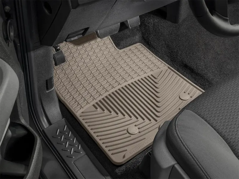 Weathertech 07+ Volvo S80 Front Rubber Mats - Tan 1