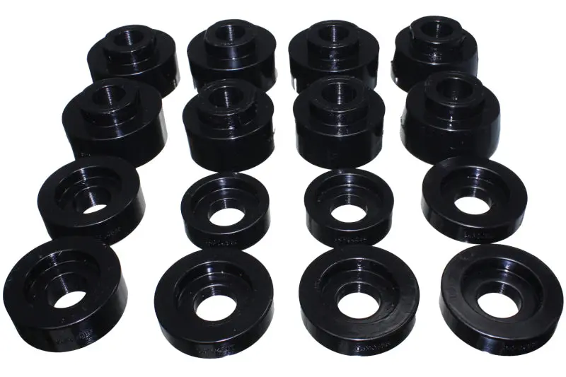 Energy Suspension 08-16 Ford F-250/F-350/F-450/F-550 Super Duty Crew Cab Black Body Mount Set 1