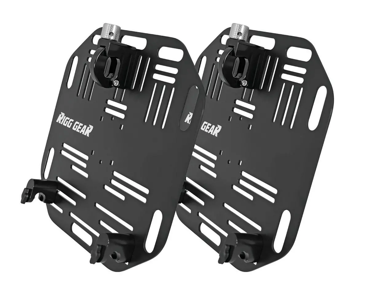 Nelson-Rigg Rigg Saddlebag Plate Flat Bar Quick Release Pair Black 270-3136 1