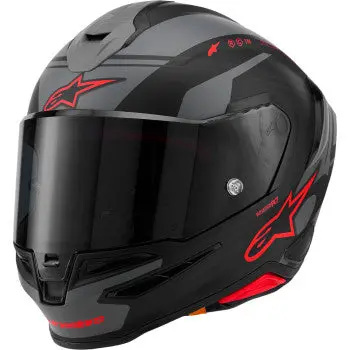 Alpinestars Helmet S-R7 A-Core Bk/Gy/Rd Matt Ece06/Dot Xs 8203426-1653-Xs 1