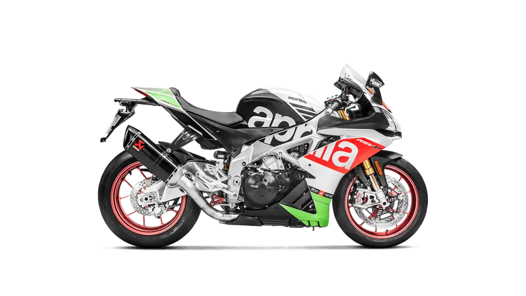 2015-2020 Akrapovic Evolution Exhaust System Aprilia Rsv4 Rr / Rf / Tuono V4 1100 Rr / Factory - Evolution Line Full Titanium Headers Carbon Can S-A10e8-Rc 2