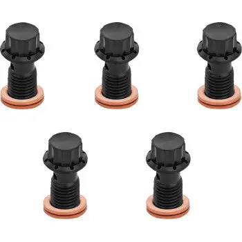 Arlen Ness Bolt Banjo 5-Pk M12x1.25 Black 12-Pt Dual F/R Mc Softail 300-864 1